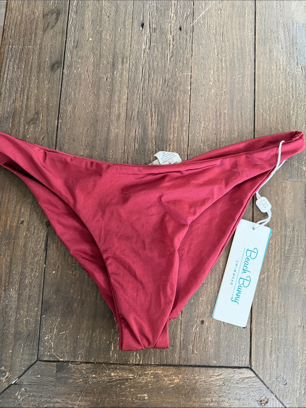 Beach Bunny Burgundy Bikini Bottom